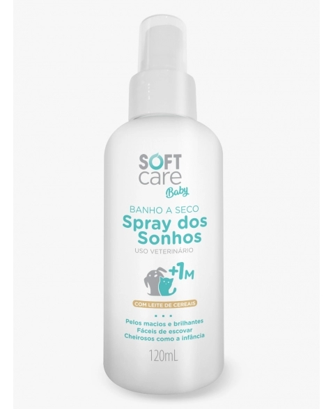 SOFT CARE BABY BANHO A SECO SPRAY DOS SONHOS 120ML