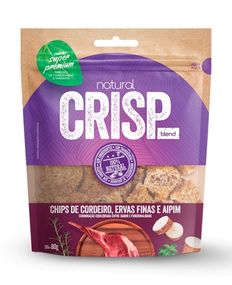 NATURAL CRISP 80G - CHIPS DE CORDEIRO