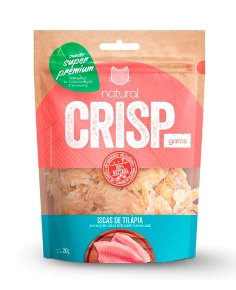 NATURAL CRISP GATOS 20G - ISCAS TILAPIA