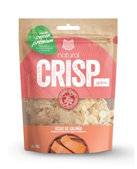 NATURAL CRISP GATO 20G - SALMÃO