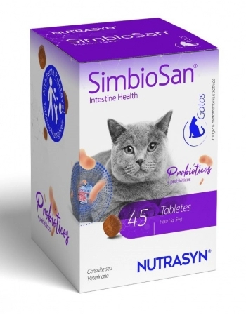 NUTRASYN SIMBIOSAN PROBIOTICO GATO - 45 TABLETES