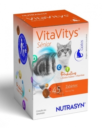 NUTRASYN VITAVITYS SENIOR GATO - 45 TABLETES